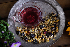 LUGHNASADH // Chamomile Blueberry Mint Herbal Tea