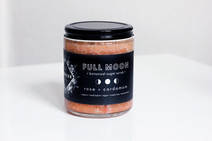 FULL MOON // Rose + Cardamom Sugar Scrub